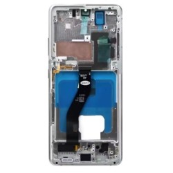 PANTALLA SAMSUNG S21 ULTRA OLED CON MARCO TAMAÃO PEQUEÃO PLATA