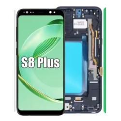 PANTALLA OLED SAMSUNG S8 PLUS G955F CON MARCO NEGRO Y PLATA...